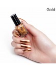 Moda lustrzany lakier do paznokci srebrny przezroczysty fioletowa róża złoty kolor 6ML długo trwały lakier do paznokci dziewczyn