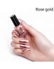 Moda lustrzany lakier do paznokci srebrny przezroczysty fioletowa róża złoty kolor 6ML długo trwały lakier do paznokci dziewczyn