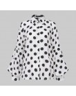 S-5XL kobiety Polka Dot popy i bluzki 2020 Celmia jesień latarnia rękaw koszule na co dzień Retro luźne przyciski kobieta Party 