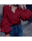 S-5XL kobiety Polka Dot popy i bluzki 2020 Celmia jesień latarnia rękaw koszule na co dzień Retro luźne przyciski kobieta Party 