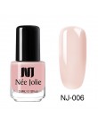 NEE JOLIE 3.5ml Nude Candy kolorowy żelowy lakier do paznokci półprzezroczysty lakier do paznokci różowy połysk Shimmer wzór na 