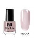 NEE JOLIE 3.5ml Nude Candy kolorowy żelowy lakier do paznokci półprzezroczysty lakier do paznokci różowy połysk Shimmer wzór na 