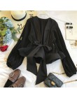 Neploe Ruched plisowane falbany Blusa Sashes Vintage Grace kobiety bluzka 2020 wiosenny i jesienny nowy moda elegancka koszulka 