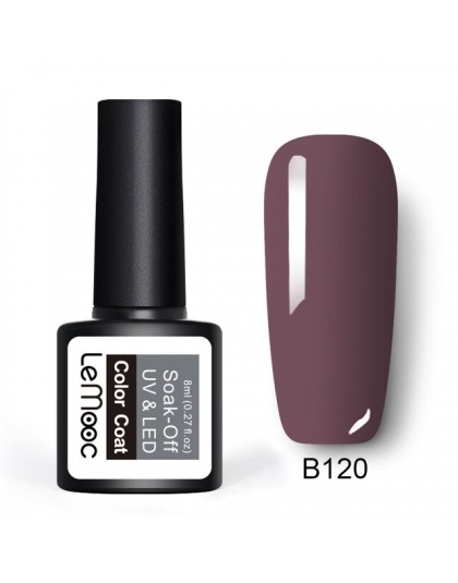 LEMOOC 8ml kolor żelowy lakier do paznokci 50 kolorów Soak Off LED UV żel kolor dyniowy lakier do paznokci długotrwały lakier do
