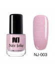 NEE JOLIE 3.5ml Nude Candy kolorowy żelowy lakier do paznokci półprzezroczysty lakier do paznokci różowy połysk Shimmer wzór na 