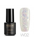 ROSALIND 7ML żelowy lakier do paznokci diamentowy brokat żel W01-29 żelowy lakier do paznokci Nail Art UV i LED Soak-Off Glitter