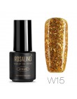 ROSALIND 7ML żelowy lakier do paznokci diamentowy brokat żel W01-29 żelowy lakier do paznokci Nail Art UV i LED Soak-Off Glitter