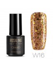 ROSALIND 7ML żelowy lakier do paznokci diamentowy brokat żel W01-29 żelowy lakier do paznokci Nail Art UV i LED Soak-Off Glitter