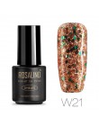 ROSALIND 7ML żelowy lakier do paznokci diamentowy brokat żel W01-29 żelowy lakier do paznokci Nail Art UV i LED Soak-Off Glitter