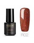 ROSALIND 7ML żelowy lakier do paznokci diamentowy brokat żel W01-29 żelowy lakier do paznokci Nail Art UV i LED Soak-Off Glitter