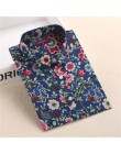 Dioufond nowe w kwiatki z długim rękawem bluzka Vintage Cherry skręcić w dół kołnierz koszuli Blusas Feminino bluzki damskie top