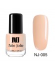 NEE JOLIE 3.5ml matujący lakier do paznokci czarny kolor różowy lakier do paznokci tłustej DIY matowy matowy lakier do paznokci