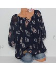 Moda 5XL Plus duże rozmiary damskie bluzki letnie bluzki nowa luźna bluza biały luźny nadruk z piór V Neck koszulki z półrękawem