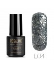 ROSALIND 7ML żelowy lakier do paznokci diamentowy brokat żel W01-29 żelowy lakier do paznokci Nail Art UV i LED Soak-Off Glitter