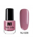 NEE JOLIE 3.5ml matujący lakier do paznokci czarny kolor różowy lakier do paznokci tłustej DIY matowy matowy lakier do paznokci