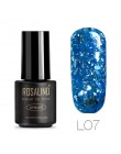 ROSALIND 7ML żelowy lakier do paznokci diamentowy brokat żel W01-29 żelowy lakier do paznokci Nail Art UV i LED Soak-Off Glitter