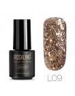 ROSALIND 7ML żelowy lakier do paznokci diamentowy brokat żel W01-29 żelowy lakier do paznokci Nail Art UV i LED Soak-Off Glitter