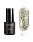 ROSALIND 7ML żelowy lakier do paznokci diamentowy brokat żel W01-29 żelowy lakier do paznokci Nail Art UV i LED Soak-Off Glitter