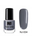 NEE JOLIE 3.5ml matujący lakier do paznokci czarny kolor różowy lakier do paznokci tłustej DIY matowy matowy lakier do paznokci