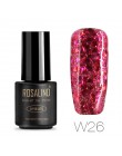 ROSALIND 7ML żelowy lakier do paznokci diamentowy brokat żel W01-29 żelowy lakier do paznokci Nail Art UV i LED Soak-Off Glitter