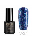 ROSALIND 7ML żelowy lakier do paznokci diamentowy brokat żel W01-29 żelowy lakier do paznokci Nail Art UV i LED Soak-Off Glitter