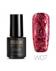 ROSALIND 7ML żelowy lakier do paznokci diamentowy brokat żel W01-29 żelowy lakier do paznokci Nail Art UV i LED Soak-Off Glitter