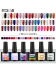 ROSALIND żelowy lakier do paznokci świeży kolor półtrwały UV usuwanie żelu lakier biały Manicure Nail Art hybrydowy żelowy lakie