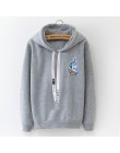 LANSHANQUE S-XXXL jesienno-zimowa polarowa pulower w stylu harajuku jednolity, gruby luźny bluzy damskie bluzy damskie płaszcz n