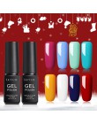 LILYCUTE żelowy lakier do paznokci lakiery hybrydowe Semi permanentny usuwanie żelu UV UV lakier żelowy Led podkład Top Coat żel