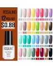 ROSALIND zestaw do paznokci do Manicure led uv lampa vernis semi permanent żelowy lakier do paznokci uv podkład top coat lakiery