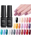 LILYCUTE żelowy lakier do paznokci lakiery hybrydowe Semi permanentny usuwanie żelu UV UV lakier żelowy Led podkład Top Coat żel