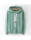 LANSHANQUE S-XXXL jesienno-zimowa polarowa pulower w stylu harajuku jednolity, gruby luźny bluzy damskie bluzy damskie płaszcz n