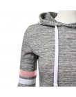 Kobieta bluza z kapturem bluzy damskie bluzy damskie z długim rękawem bluzka z kapturem i kieszeniami pulowerowe topy koszula D3