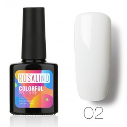 ROSALIND żelowy lakier do paznokci świeży kolor półtrwały UV usuwanie żelu lakier biały Manicure Nail Art hybrydowy żelowy lakie