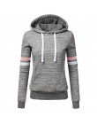 Kobieta bluza z kapturem bluzy damskie bluzy damskie z długim rękawem bluzka z kapturem i kieszeniami pulowerowe topy koszula D3