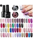 UR SUGAR 7.5ml holograficzny brokatowy lakier do paznokci błyszczące błyszczące cekiny lakier UV żel Rainbow laserowe usuwanie ż