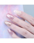 UR SUGAR 7.5ml holograficzny brokatowy lakier do paznokci błyszczące błyszczące cekiny lakier UV żel Rainbow laserowe usuwanie ż