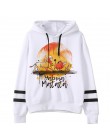 Hakuna Matata Harajuku nadruk Kawaii bluzy damskie Ullzang śmieszne kreskówki 90s król lew bluzy graficzne Unisex z kapturem kob