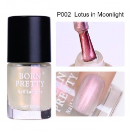 BORN PRETTY Shell Glitter lakier do paznokci 9 ml/6 ml przezroczysty połysk błyszczący lakier do paznokci manicure lakier do paz