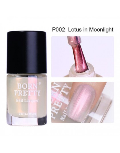 BORN PRETTY Shell Glitter lakier do paznokci 9 ml/6 ml przezroczysty połysk błyszczący lakier do paznokci manicure lakier do paz