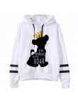 Hakuna Matata Harajuku nadruk Kawaii bluzy damskie Ullzang śmieszne kreskówki 90s król lew bluzy graficzne Unisex z kapturem kob
