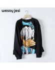 Bluzy damskie bluzy 2020 czarny różowy król lew damskie bluzy z kapturem i nadrukiem z długim rękawem O Neck bluza damska luźny 
