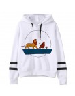 Hakuna Matata Harajuku nadruk Kawaii bluzy damskie Ullzang śmieszne kreskówki 90s król lew bluzy graficzne Unisex z kapturem kob