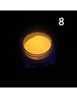 1 Box neonowy fosforyzujący proszek brokat do paznokci 10 kolorów pył Luminous Pigment fluorescencyjny proszek do paznokci świec