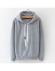 LANSHANQUE S-XXXL jesienno-zimowa polarowa pulower w stylu harajuku jednolity, gruby luźny bluzy damskie bluzy damskie płaszcz n