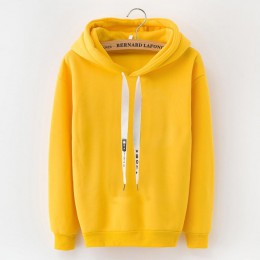LANSHANQUE S-XXXL jesienno-zimowa polarowa pulower w stylu harajuku jednolity, gruby luźny bluzy damskie bluzy damskie płaszcz n