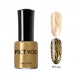 Pict You 8ml tłoczenie lakier do paznokci kolor czarny biały czerwony lakier do paznokci lakier do paznokci DIY Design tłoczenie