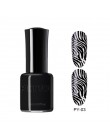 Pict You 8ml tłoczenie lakier do paznokci kolor czarny biały czerwony lakier do paznokci lakier do paznokci DIY Design tłoczenie