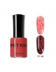 Pict You 8ml tłoczenie lakier do paznokci kolor czarny biały czerwony lakier do paznokci lakier do paznokci DIY Design tłoczenie