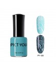 Pict You 8ml tłoczenie lakier do paznokci kolor czarny biały czerwony lakier do paznokci lakier do paznokci DIY Design tłoczenie